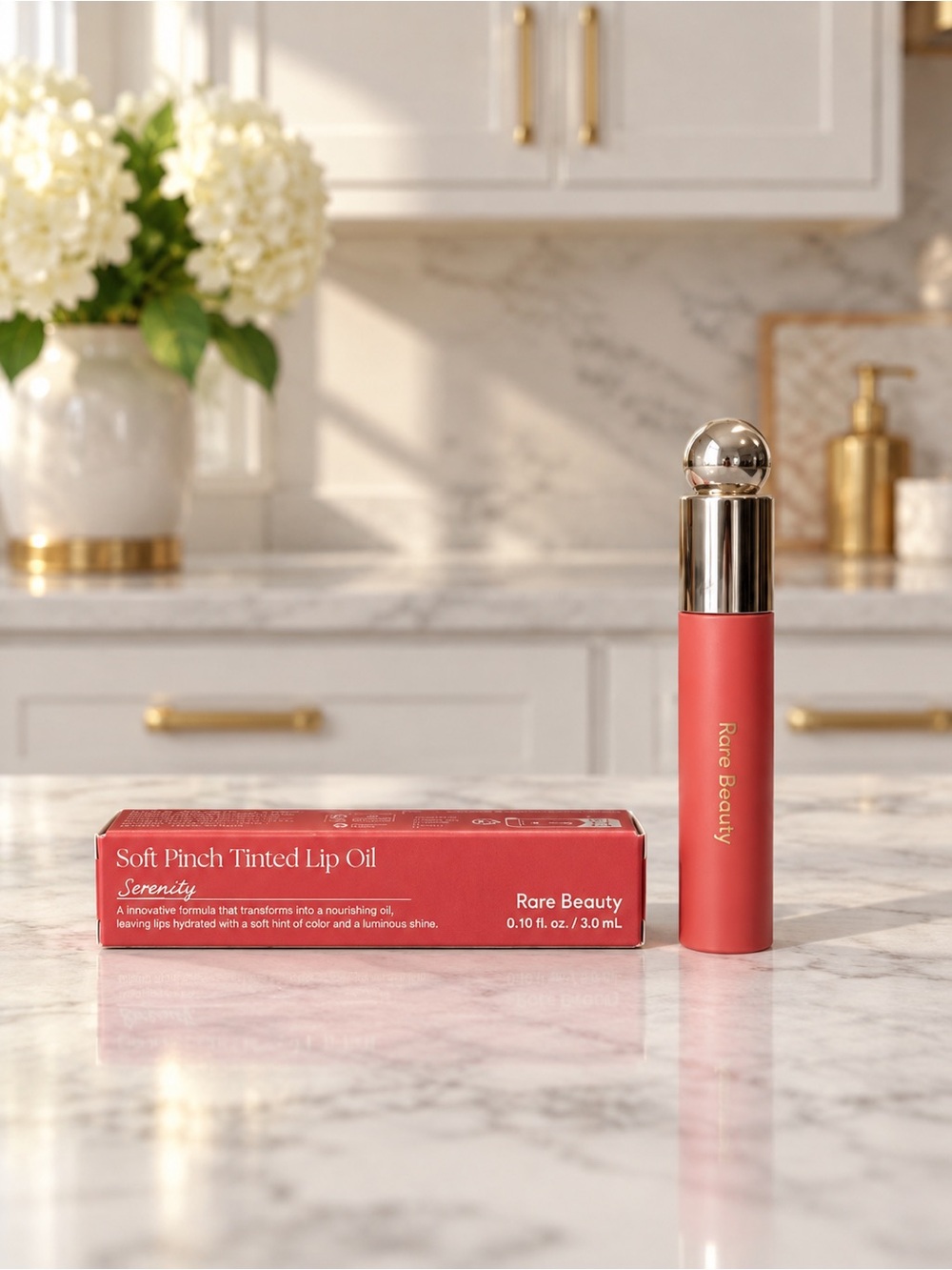 Rare Beauty Soft Pinch Tinted Lip Oil Serenity Warm Rose NIB